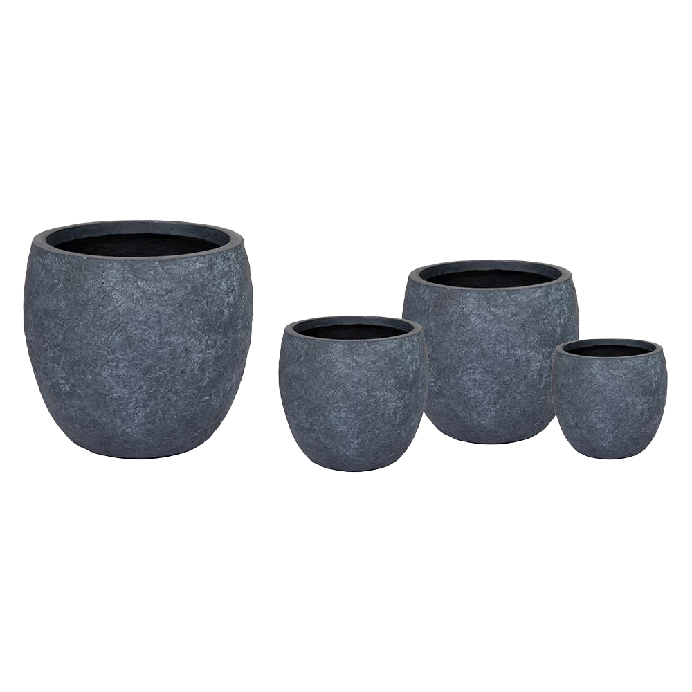 Bloempot Arizona Bullet - D32 X H28.5cm - Donkergrijs 2 Bloempot Arizona Bullet - D32 X H28.5cm - Donkergrijs - Afbeelding 2