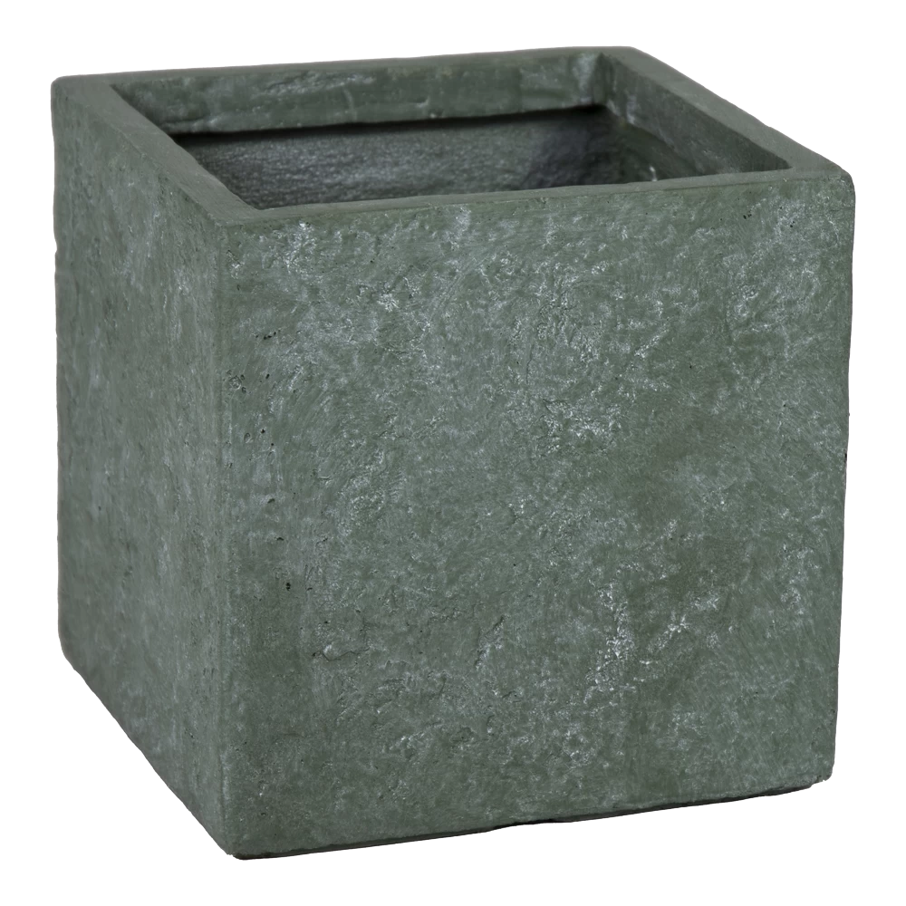 Plantenbak Arizona Cubi Cypress Wash - L34 X B34 X H30cm - Groen 1 Plantenbak Arizona Cubi Cypress Wash - L34 X B34 X H30cm - Groen