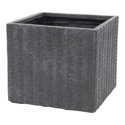Plantenbak Arkansas Cubi - L34.5 B34.5 X H30cm - Donkergrijs