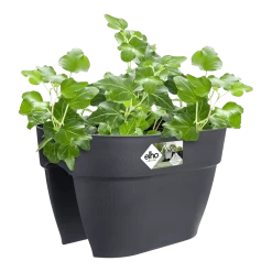 Elho Balkonbak Vibia Campana Bridge 40cm - Antraciet -Groene Tuin Verkoop balkonbak vibia campana bridge 40cm antraciet balkonbak antraciet 3 1