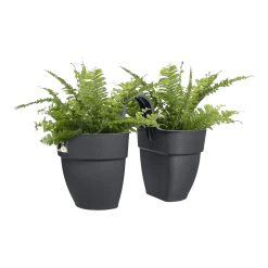 Elho Balkonbak Vibia Campana Twin 21cm - Antraciet -Groene Tuin Verkoop balkonbak vibia campana twin 21cm antraciet balkonbak antraciet 3 1