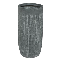 Bloempot Bryan Hoog - D24 X H49cm - Grijs