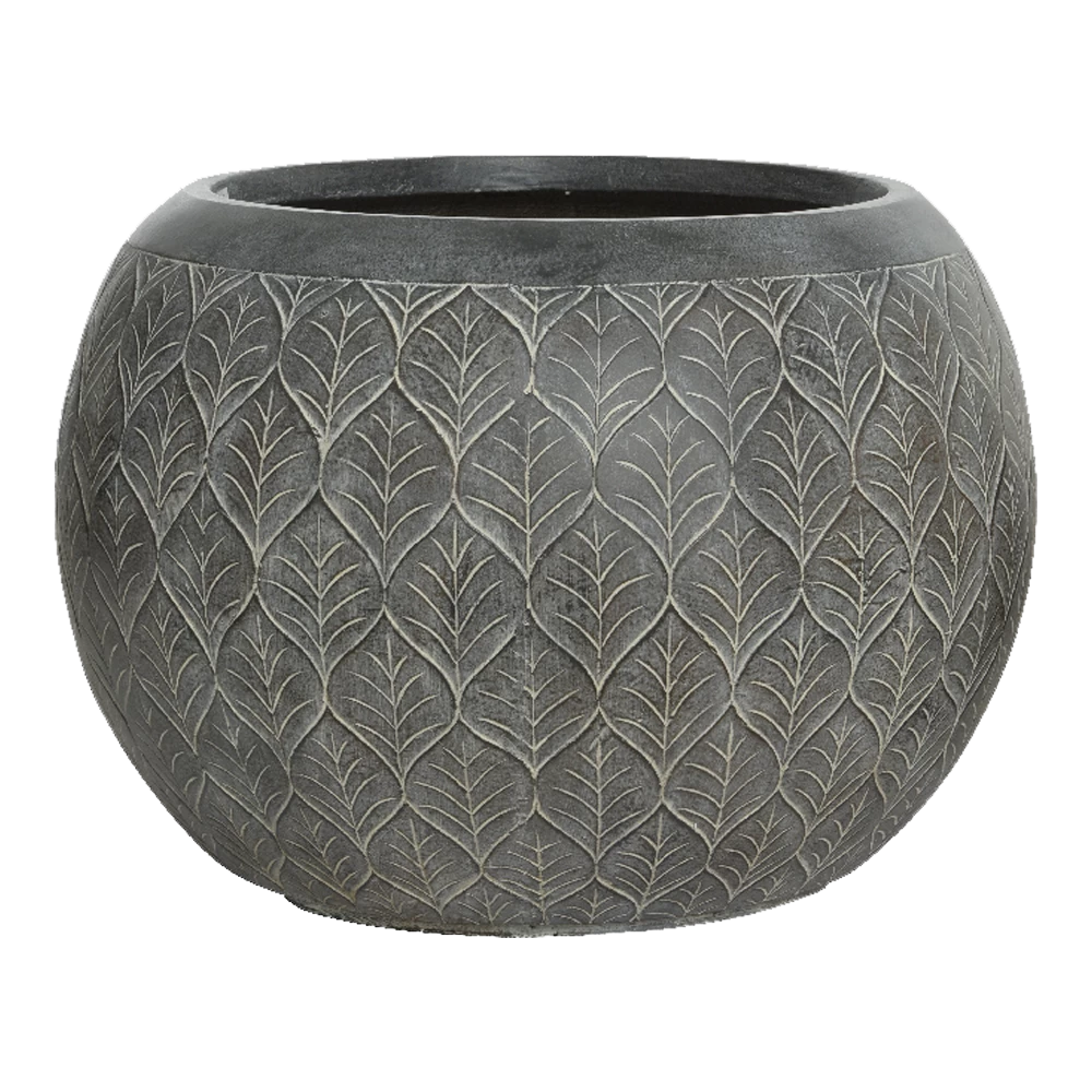 Bloempot Ella - D36 X H27,5cm - Grijs 1 Bloempot Ella - D36 X H27,5cm - Grijs