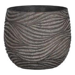 Bloempot Hendrick - D21,5 X H19cm - Bruin