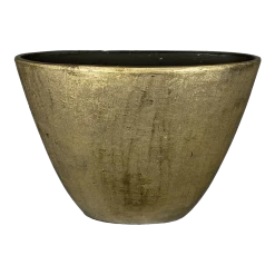 Bloempot Kos Ovaal - L39 X B20 X H31cm - Goud