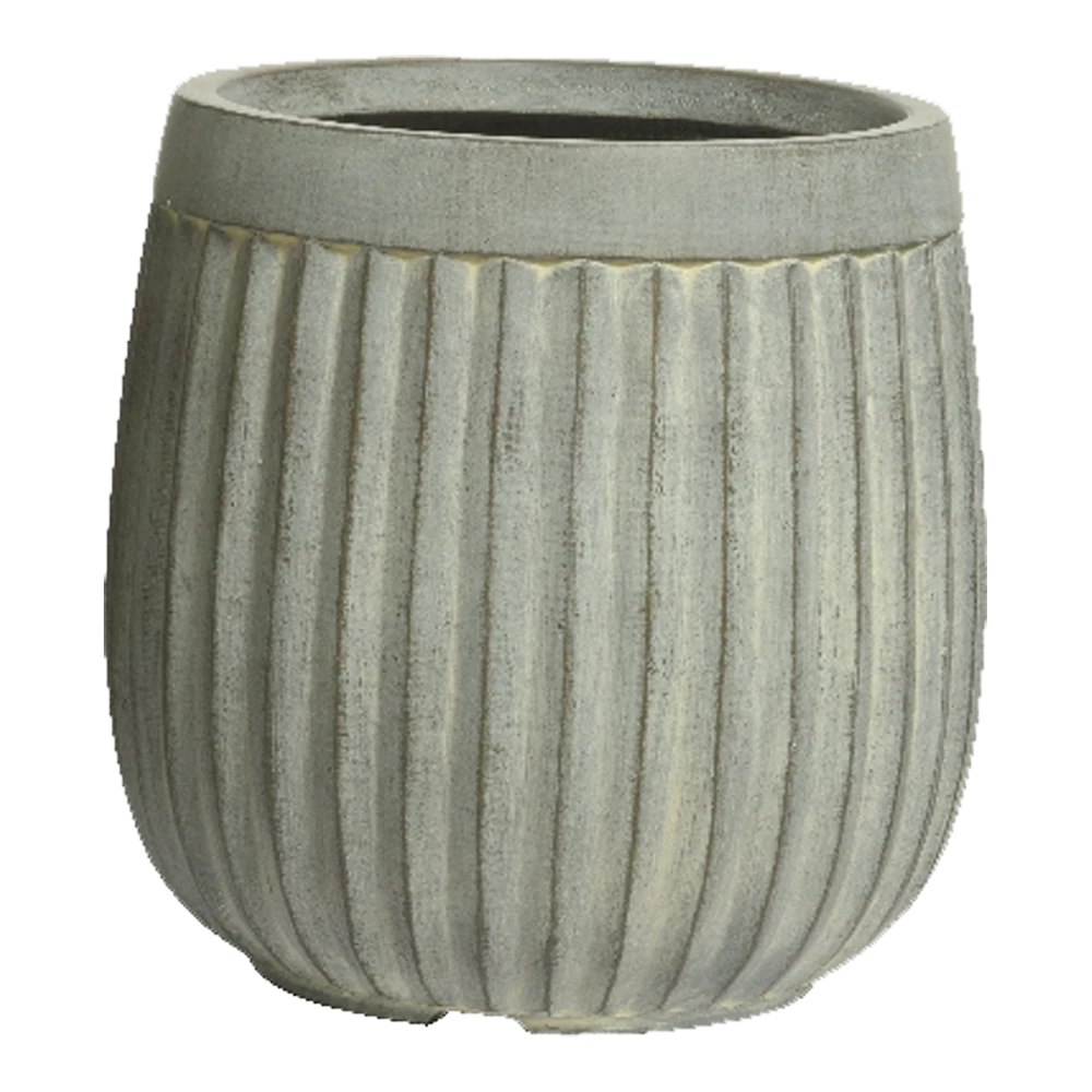 Bloempot Laura - D43 X H43cm - Grijs 3 Bloempot Laura - D43 X H43cm - Grijs - Afbeelding 3