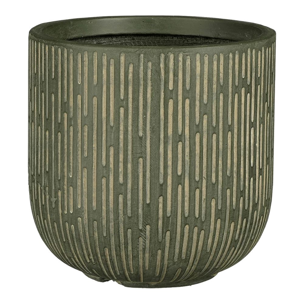 Bloempot Malmo - D44,5 X H44cm - Groen 1 Bloempot Malmo - D44,5 X H44cm - Groen