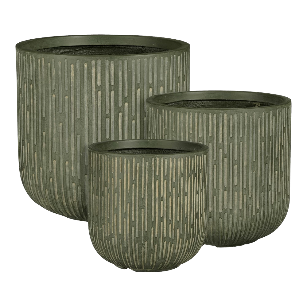 Bloempot Malmo - D44,5 X H44cm - Groen 2 Bloempot Malmo - D44,5 X H44cm - Groen - Afbeelding 2