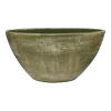 Bloempot Miami Ovaal - L41 X D19 X H22cm - Groen Cement
