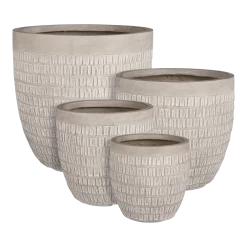 Bloempot Tallinn - D37 X H35,5cm - Taupe