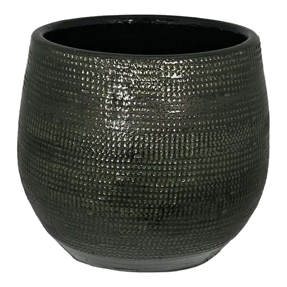 Bloempot Tokio - D32 X H30cm - Groen 1 Bloempot Tokio - D32 X H30cm - Groen