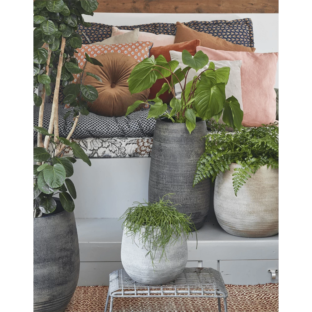 Bloempot Victor Hoog - H50 X D29cm - Donker Bruin - Afbeelding 2