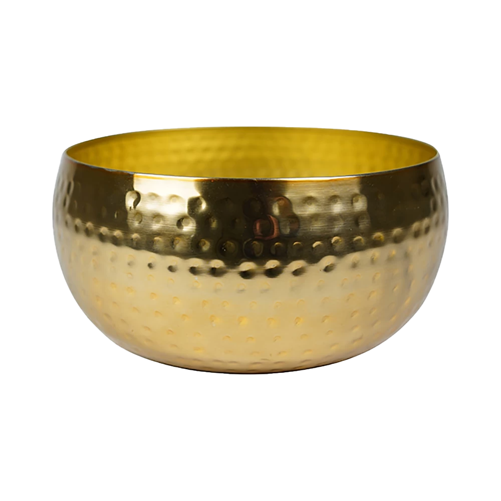 Plantenschaal Kody - D34 X H15cm - Goud 1 Plantenschaal Kody - D34 X H15cm - Goud