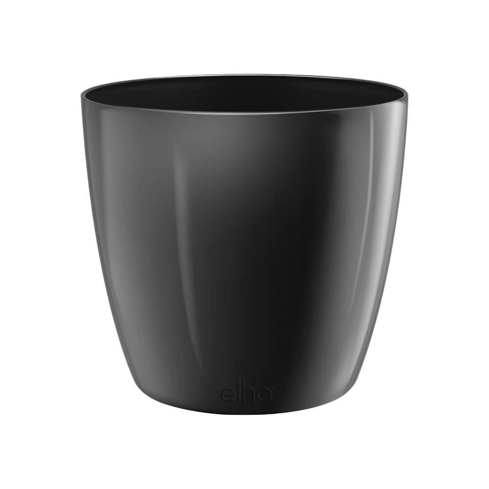 Bloempot Elho Brussels Diamond Rond 22cm - Metallic Zwart 1 Bloempot Elho Brussels Diamond Rond 22cm - Metallic Zwart