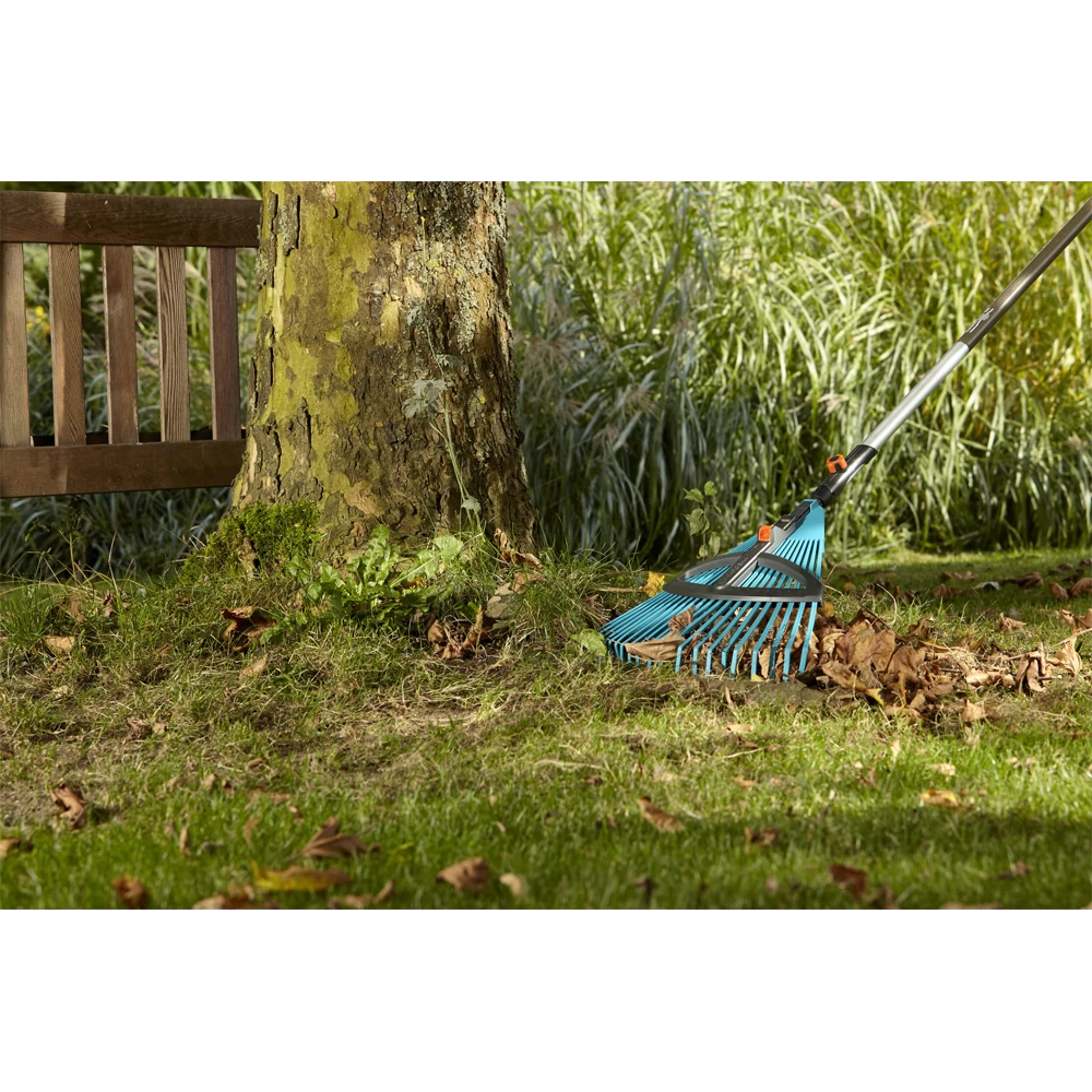 Combisysteem Kunststof Bladhark, Verstelbaar Met Steel - 35cm - Gardena 3 Combisysteem Kunststof Bladhark, Verstelbaar Met Steel - 35cm - Gardena - Afbeelding 3