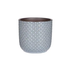 Bloempot Daan - D17 X H16cm - Blauw