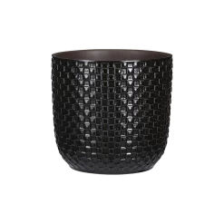 Bloempot Daan - D19 X H17.5cm - Zwart