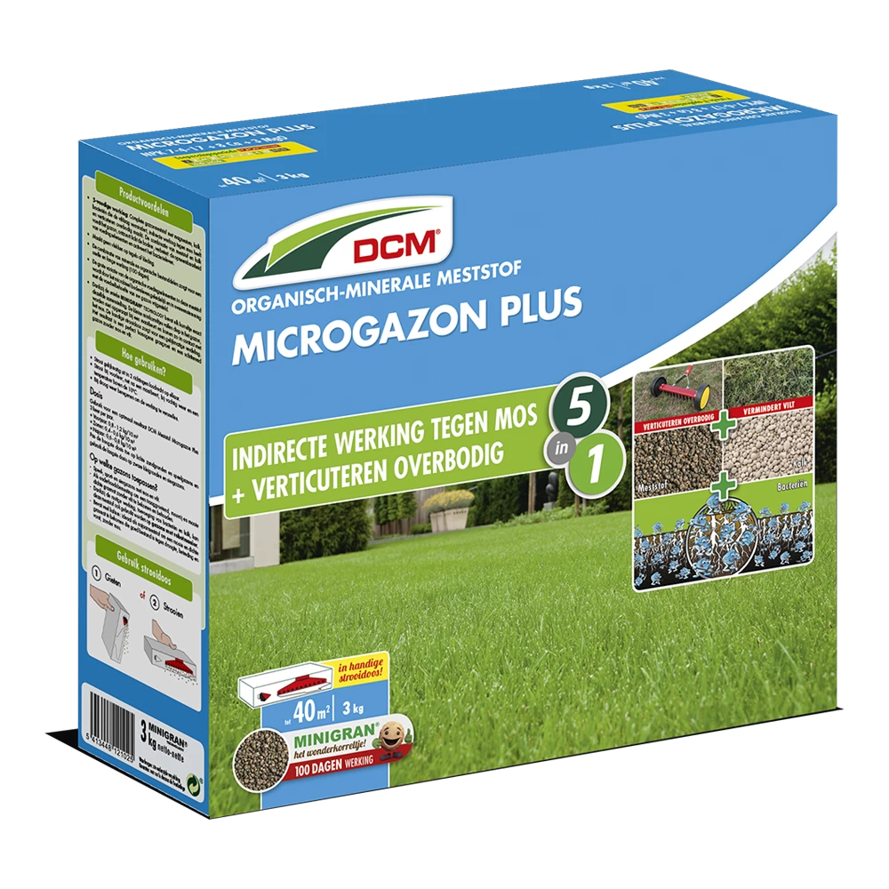 DCM Meststof Microgazon Plus - 3kg - Gazonmeststof 1 DCM Meststof Microgazon Plus - 3kg - Gazonmeststof
