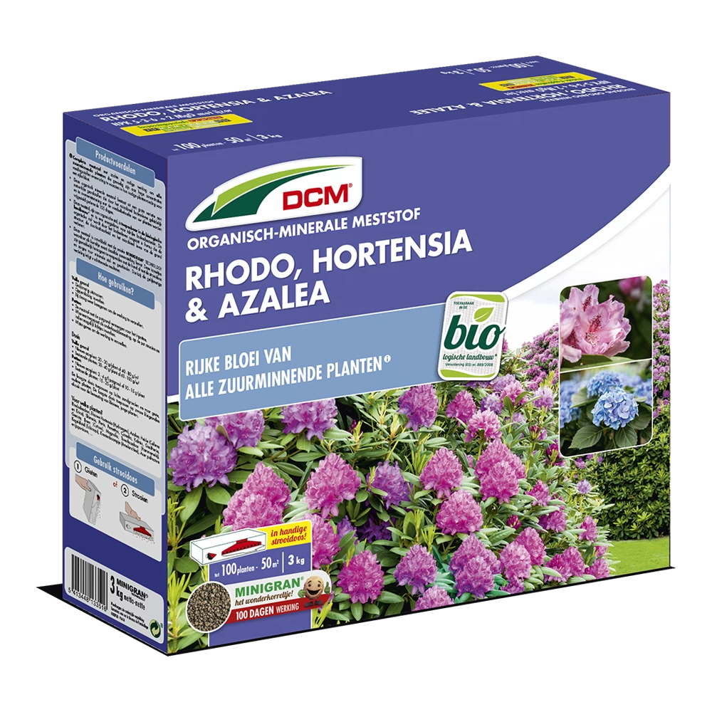 DCM Meststof Rhodo, Hortensia & Azalea - 3kg - Tuinplanten Voeding