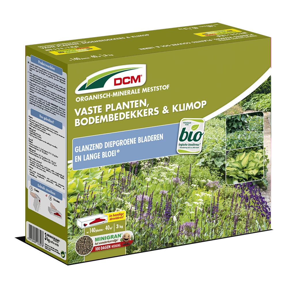 DCM Meststof Vaste Planten, Klimop & Bodembedekkers - 3kg - Tuinplanten Voeding 1 DCM Meststof Vaste Planten, Klimop & Bodembedekkers - 3kg - Tuinplanten Voeding