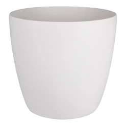 Bloempot Elho Brussels Rond 40cm - Met Wielen - Wit