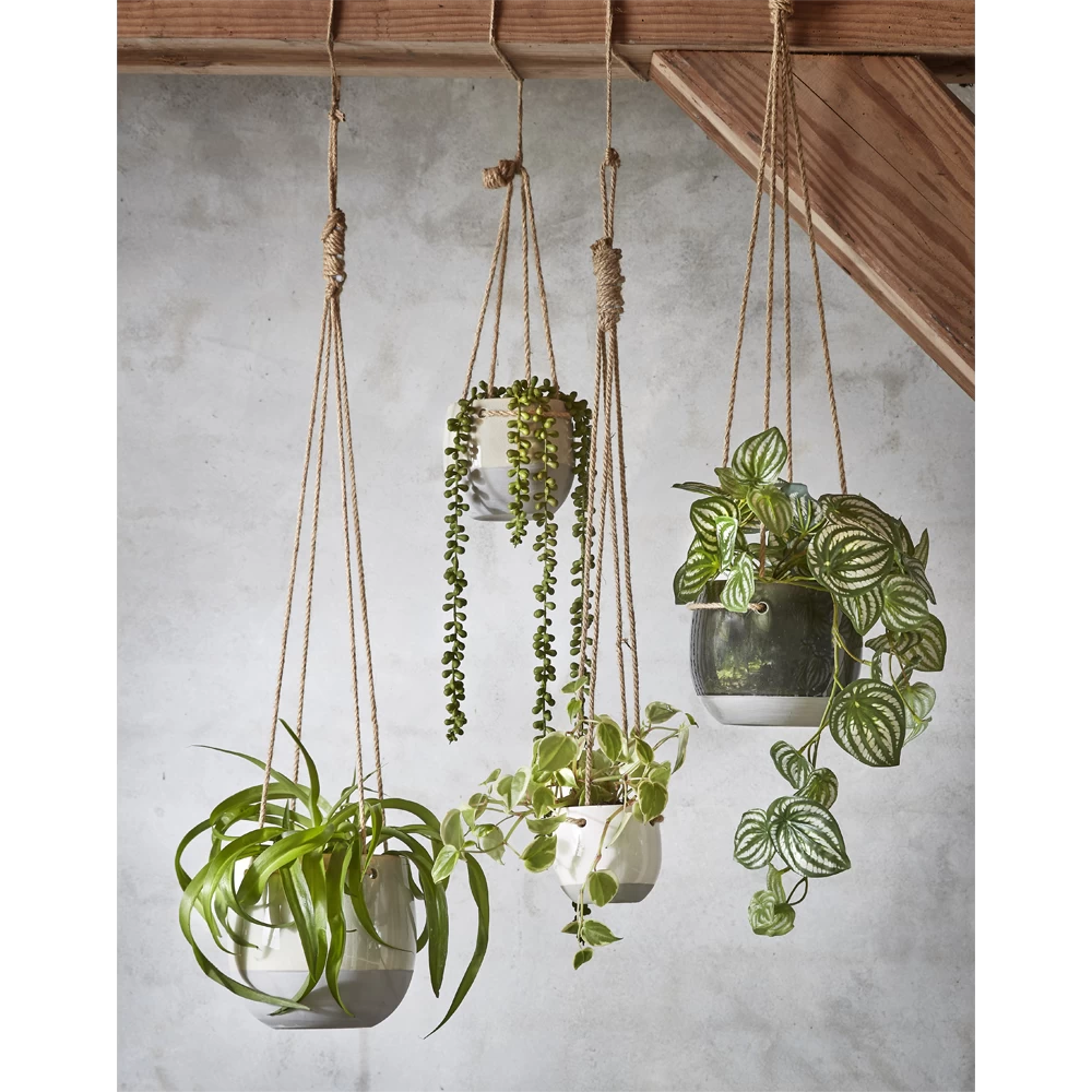 Hangpot Resa - D16,5 X H13,5cm - Donkergrijs - Afbeelding 2