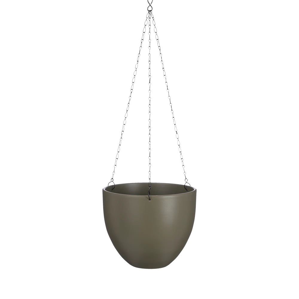 Hangpot Tusca - D22.5 X H19.5cm - Groen 1 Hangpot Tusca - D22.5 X H19.5cm - Groen