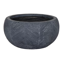 Plantenschaal Iowa Bullet - D31 X H15.5cm - Donkergrijs