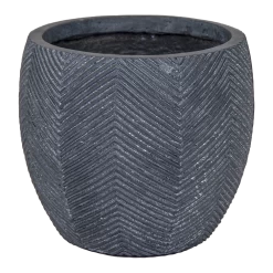 Bloempot Iowa Bullet - D57 X H50.5cm - Donkergrijs