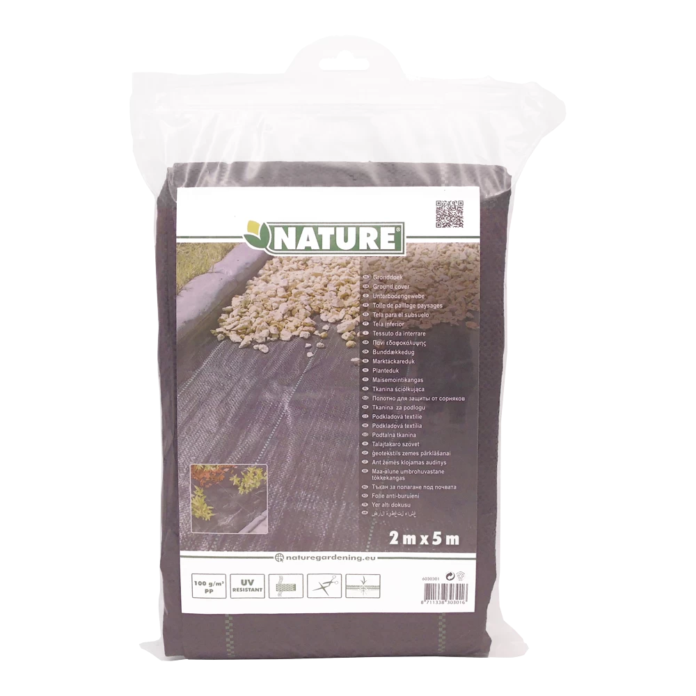 Nature - Gronddoek Zwart 2x5m 5 Nature - Gronddoek Zwart 2x5m - Afbeelding 5