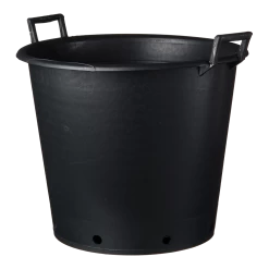 Nature - Ritzi Container Zwart 50L - Met Handgreep