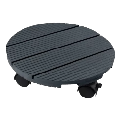 Groene Tuin Verkoop 29 Plantentrolley Rond HKC - 30cm - Antraciet - Max. 50kg - Nature