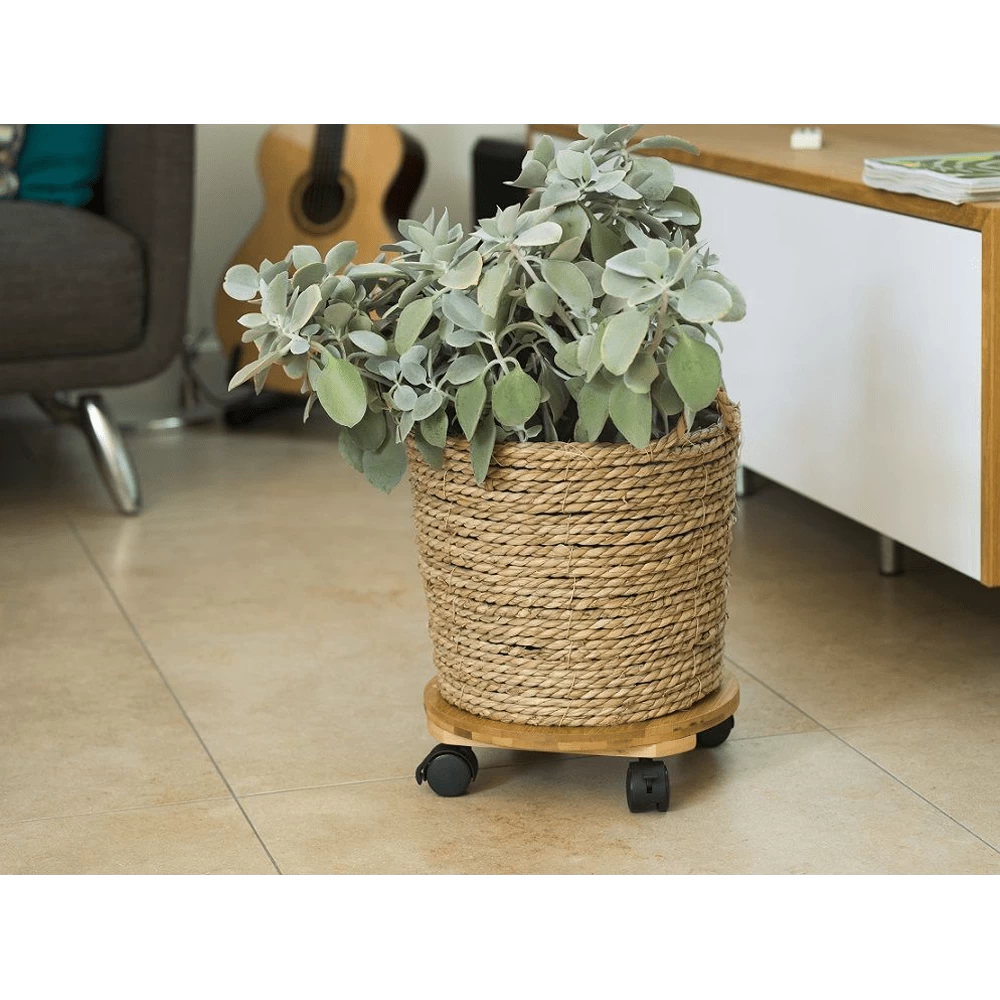 Plantentrolley Rond HKC - 30cm - Naturel - Max. 50kg - Nature 2 Plantentrolley Rond HKC - 30cm - Naturel - Max. 50kg - Nature - Afbeelding 2
