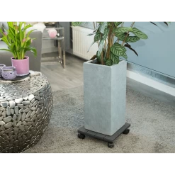 Groene Tuin Verkoop -Groene Tuin Verkoop plantentrolley vierkant hkc 30x30cm antraciet max 50kg nature plantentrolley 2