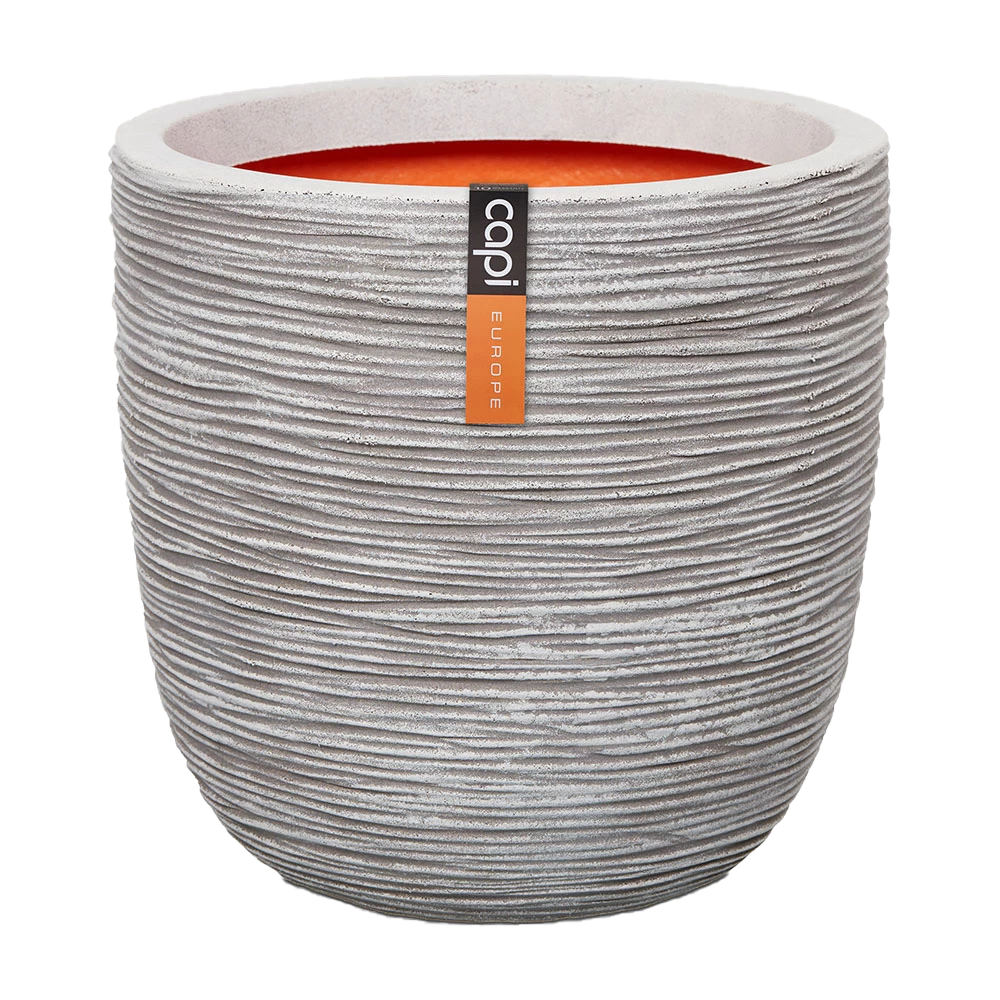 Capi Bloempot Bol Nature Rib NL - D55 X H53cm - Ivoor 1 Capi Bloempot Bol Nature Rib NL - D55 X H53cm - Ivoor