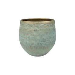 Bloempot Ryan - D31 X H28cm - Shiny Blue