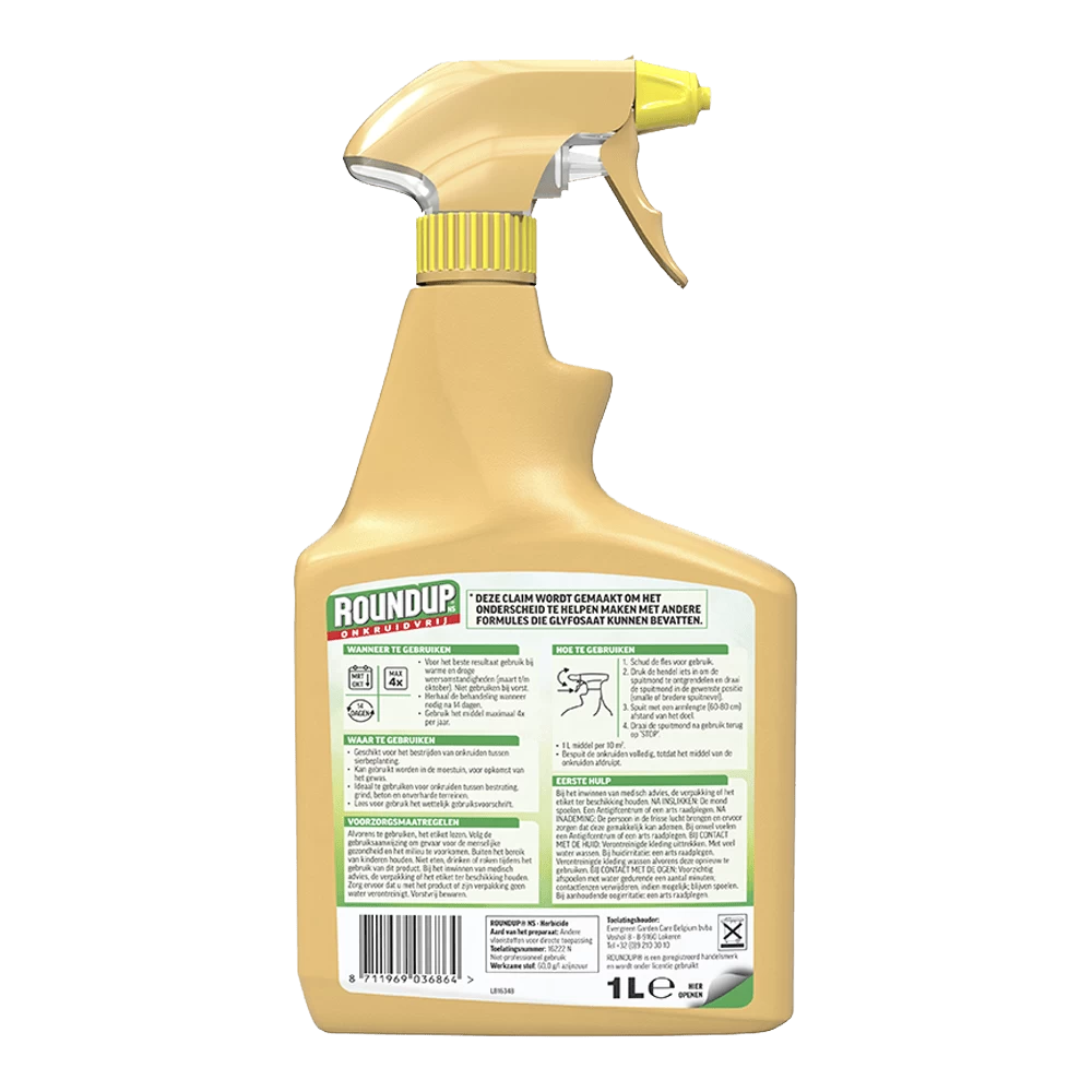 ROUNDUPu00ae NS Natuurlijk Onkruidvrij Onkruidspuit 1L - Onkruid En Aanslag - Afbeelding 2