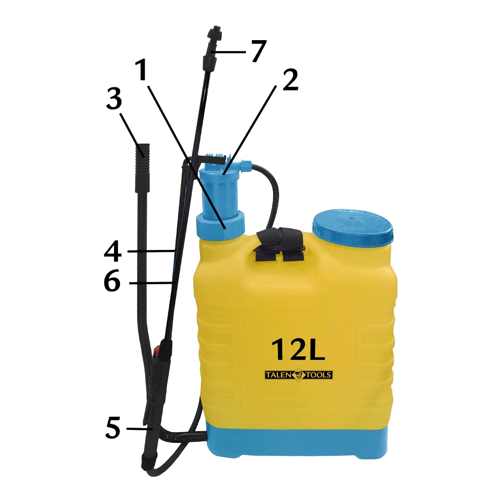 Rugspuit 12 Liter Professioneel - TalenTools 2 Rugspuit 12 Liter Professioneel - TalenTools - Afbeelding 2