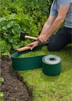 Tuinborderrand PE Groen 3mm - 10x0,15m - Nature -Groene Tuin Verkoop tuinborderrand pe groen 3mm 10x0 15m nature 4