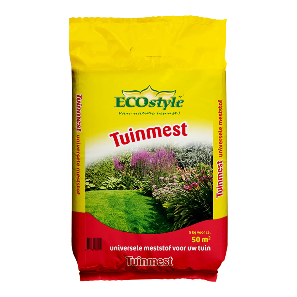 EcoStyle Tuinmest 5kg - Tuinplanten Voeding, Gazonmeststof 1 EcoStyle Tuinmest 5kg - Tuinplanten Voeding, Gazonmeststof