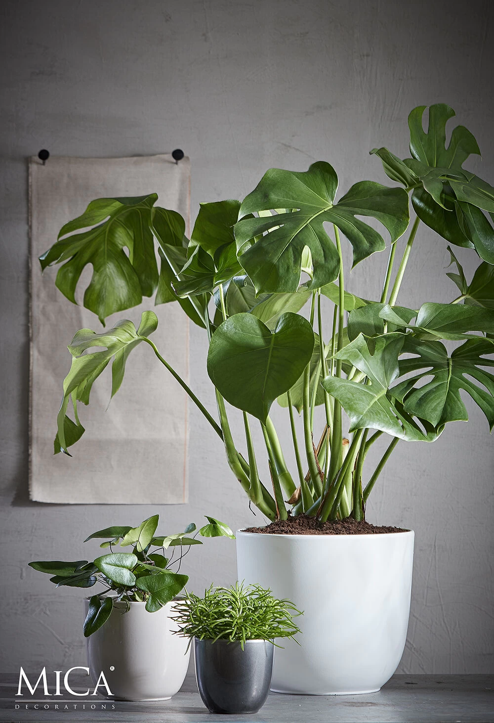 Bloempot Tusca - D28 X H25cm - Wit 2 Bloempot Tusca - D28 X H25cm - Wit - Afbeelding 2