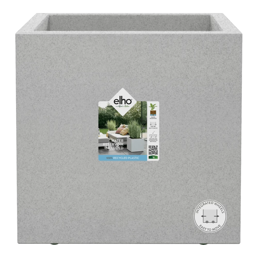 Elho Vivo Next Vierkant Wielen 30cm - Warm Grijs 5 Elho Vivo Next Vierkant Wielen 30cm - Warm Grijs - Afbeelding 5